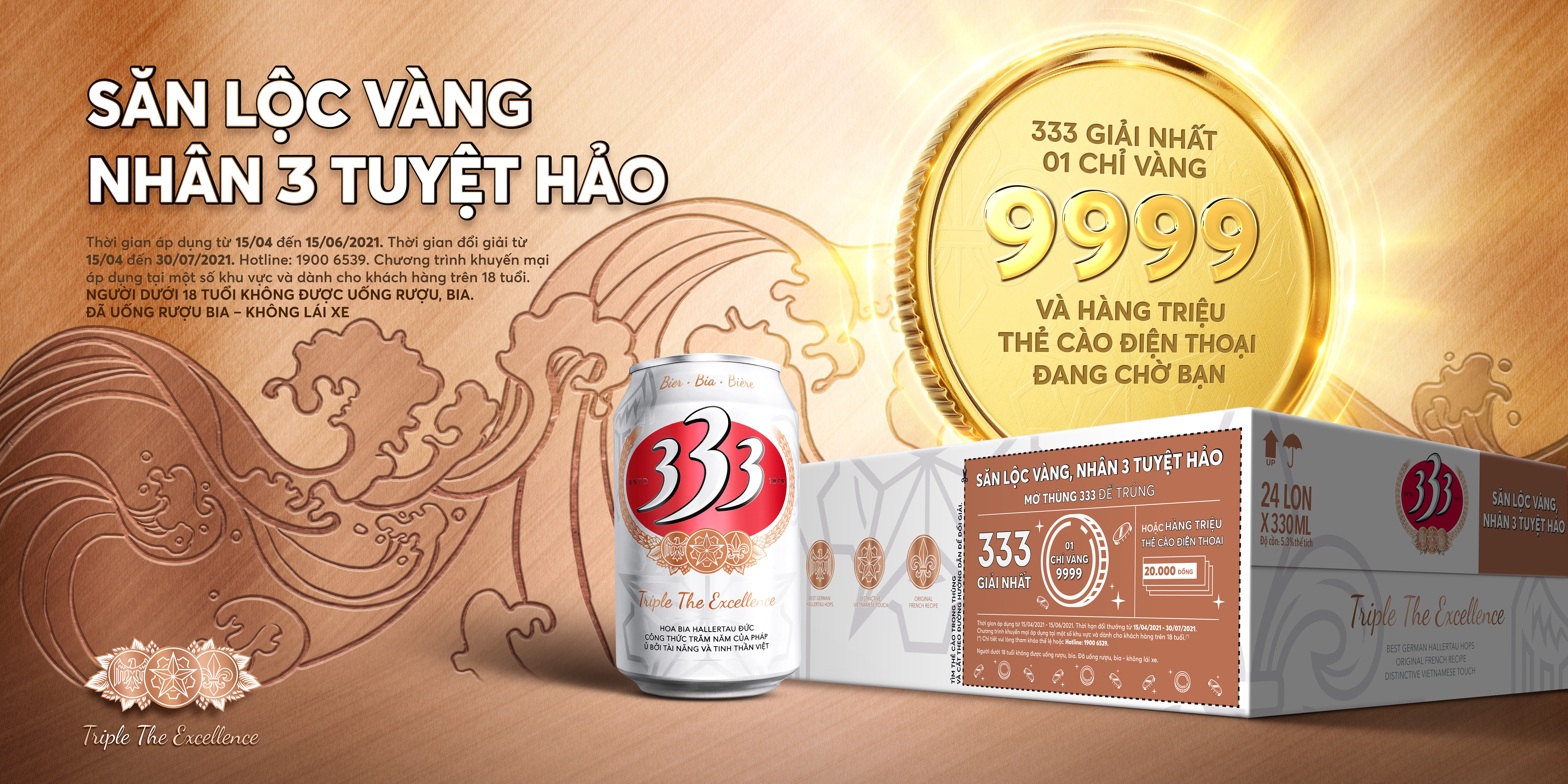 CHƯƠNG TRÌNH KHUYẾN MÃI "SĂN LỘC VÀNG, NHÂN 3 TUYỆT HẢO"