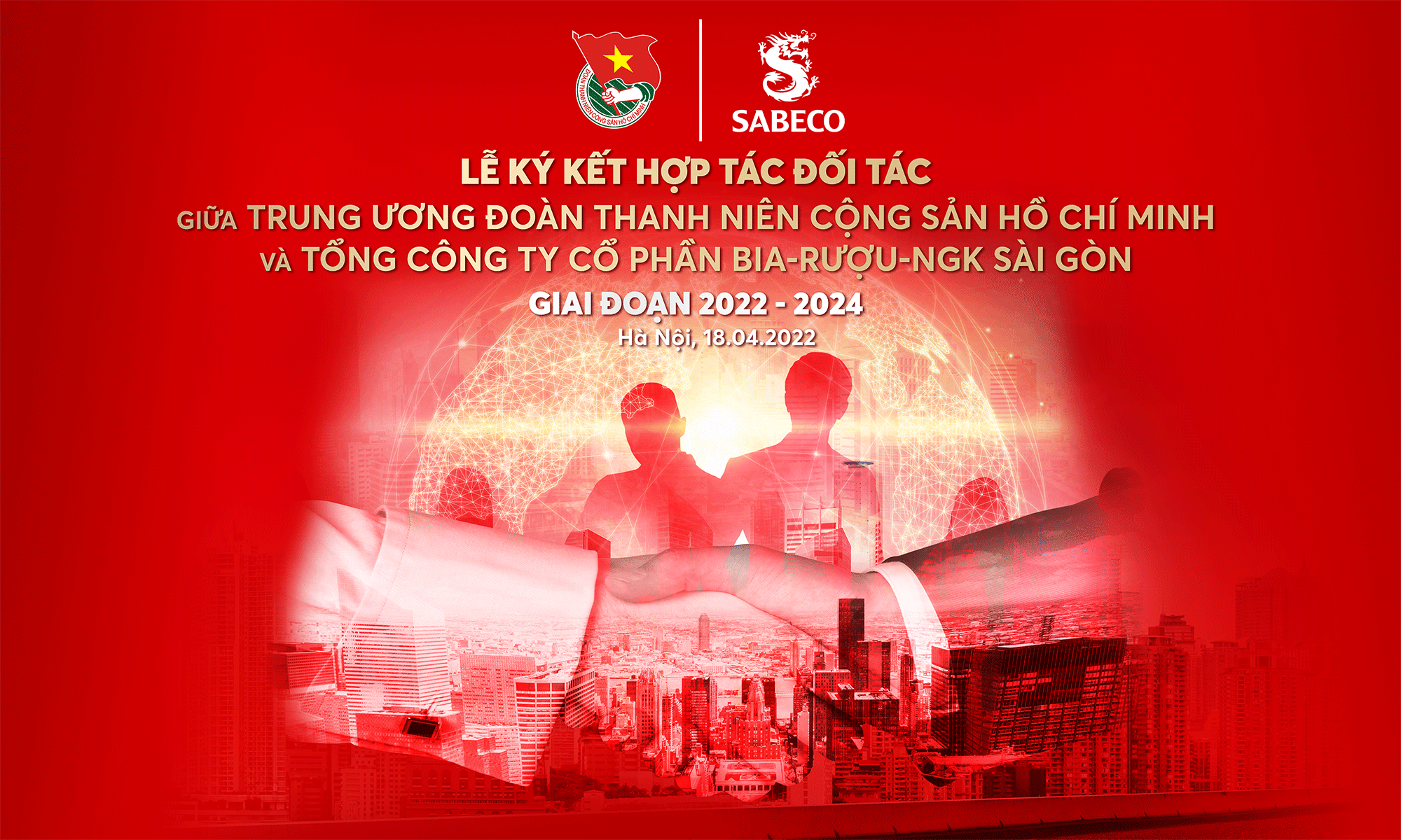 ĐOÀN TNCS HỒ CHÍ MINH VÀ SABECO KÝ KẾT HỢP TÁC ĐỐI TÁC GIAI ĐOẠN 2022-2024