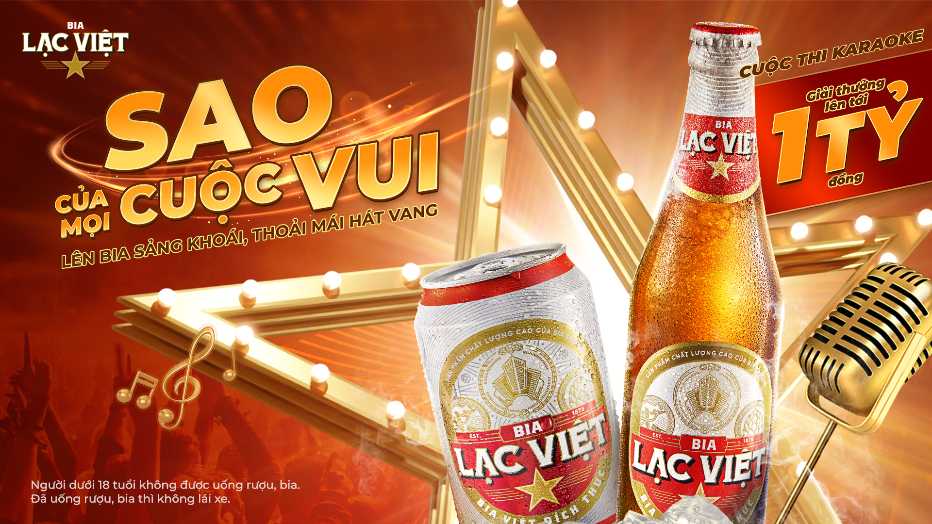 THỂ LỆ CHƯƠNG TRÌNH BIA LẠC VIỆT - CUỘC THI HÁT KARAOKE "SAO CỦA MỌI CUỘC VUI" (Mùa 3)