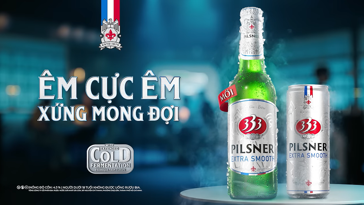 333 Pilsner - Êm Trọn Từng Khoảnh Khắc Kết Nối