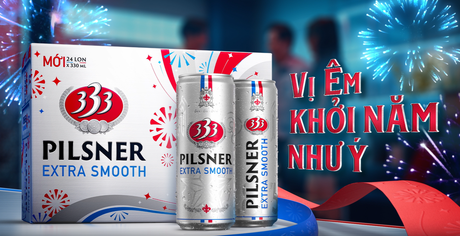 Khởi Năm Như Ý Cùng Vị Êm Của Bia 333 Plisner