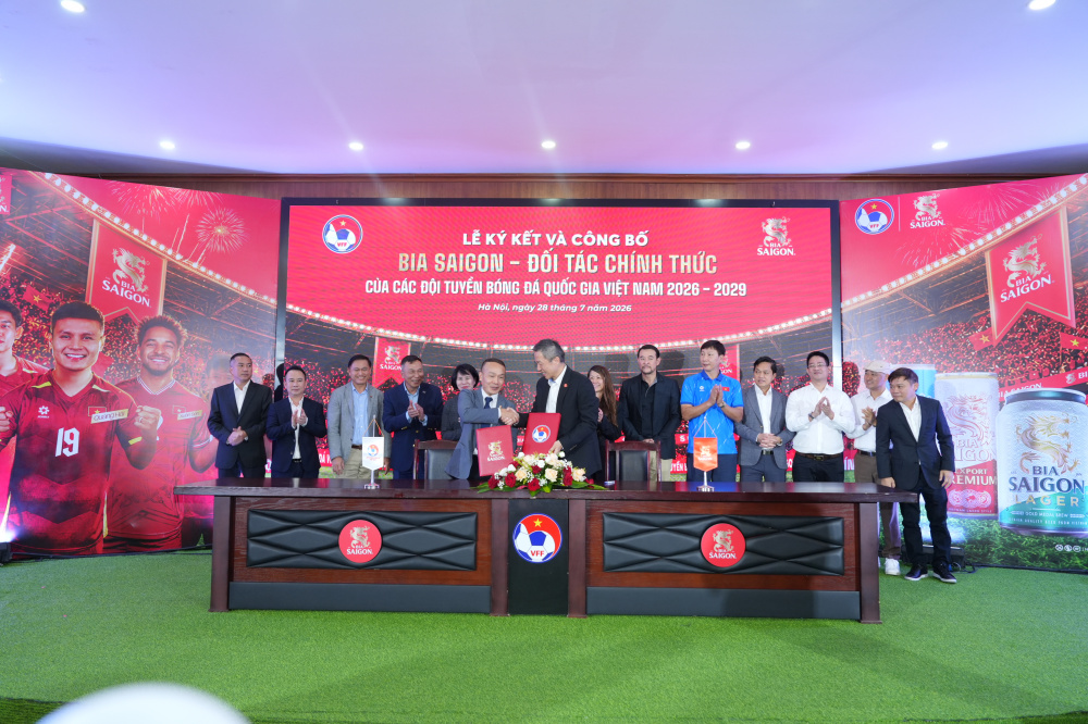 SABECO VÀ VFF GIA HẠN HỢP TÁC CHIẾN LƯỢC, TIẾP SỨC CHO BÓNG ĐÁ VIỆT NAM GIAI ĐOẠN 2026 - 2029